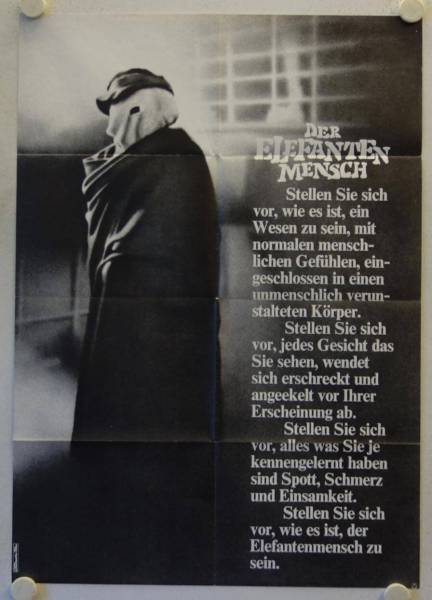 Der Elefantenmensch originales deutsches Filmplakat